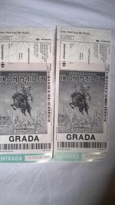2 entradas IRON MAIDEN 29 mayo BILBAO